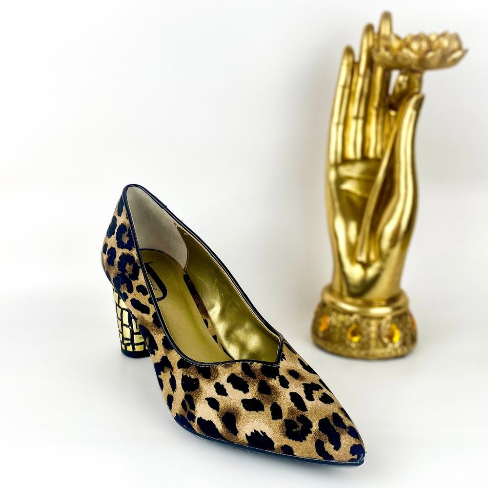 J. Renee Quorra Heels Leopard Print Size 7.5